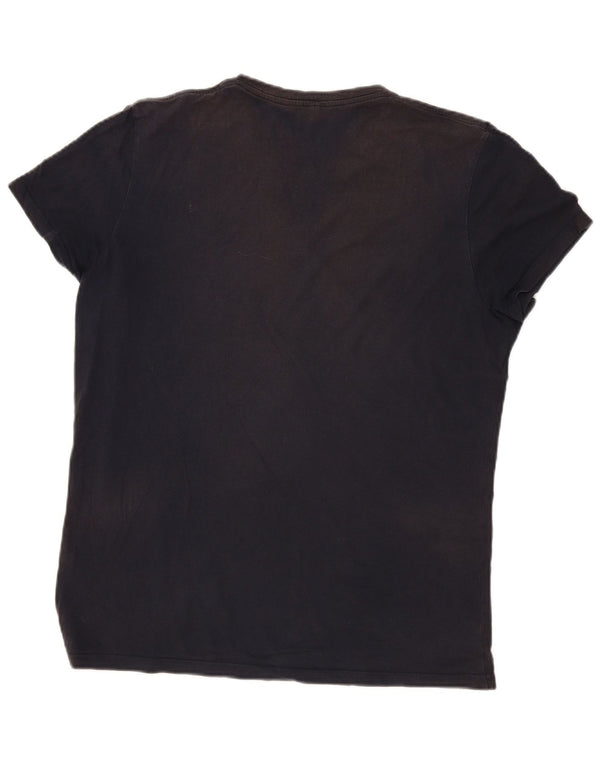 Jack Wills Herre T-shirt Top Medium Marineblå Bomuld