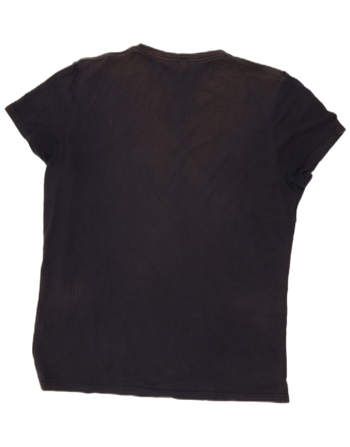 Jack Wills Herre T-shirt Top Medium Marineblå Bomuld