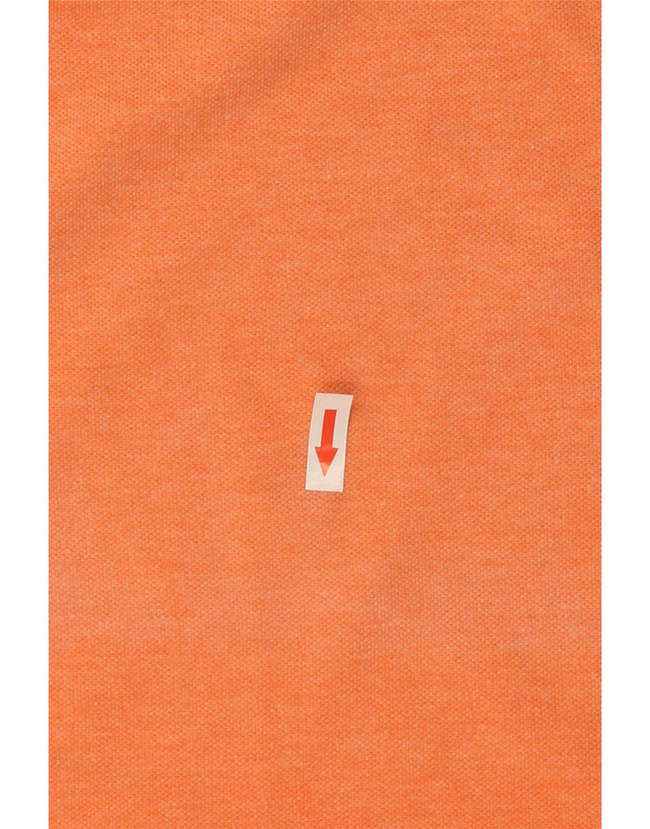 Lacoste Langærmet Polo Shirt til mænd Størrelse 5 Large Orange Bomuld