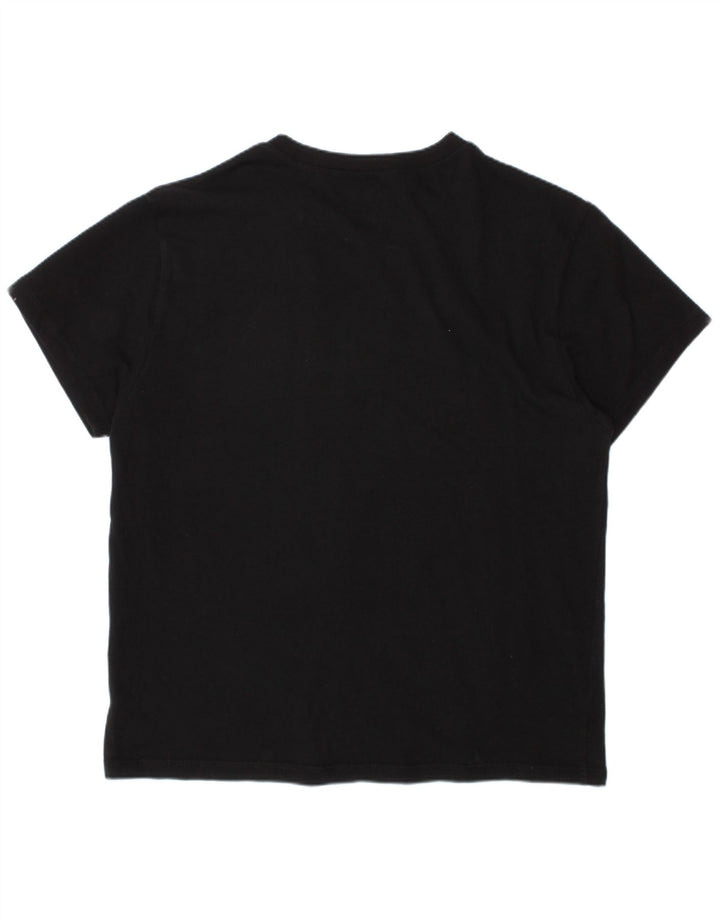 VANS Drenge Grafisk T-Shirt Top 15-16 år XL Sort Bomuld