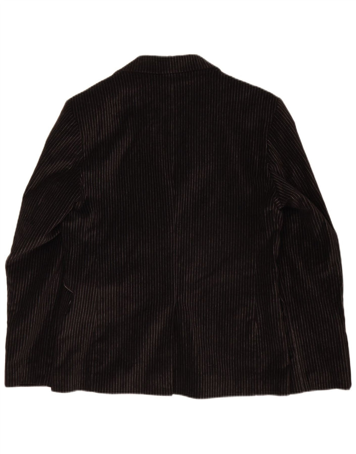 Vincent Herre 2-knap 2-delt jakkesæt IT 48 Medium W30 L32 Sort nålestribe