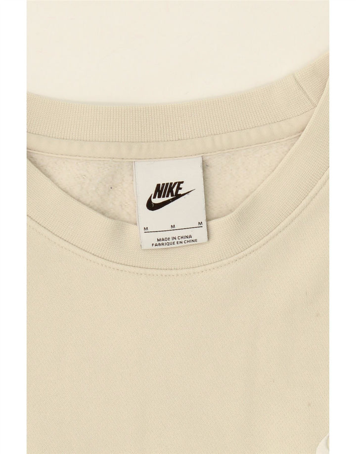 NIKE Mens Sweatshirt Jumper Medium Off White Cotton Vintage Nike and Second-Hand Nike from Messina Hembry 