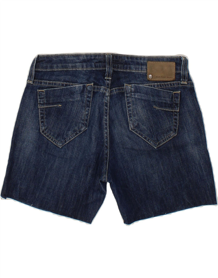 CALVIN KLEIN Womens Denim Shorts W30 Medium Navy Blue Vintage Calvin Klein and Second-Hand Calvin Klein from Messina Hembry 
