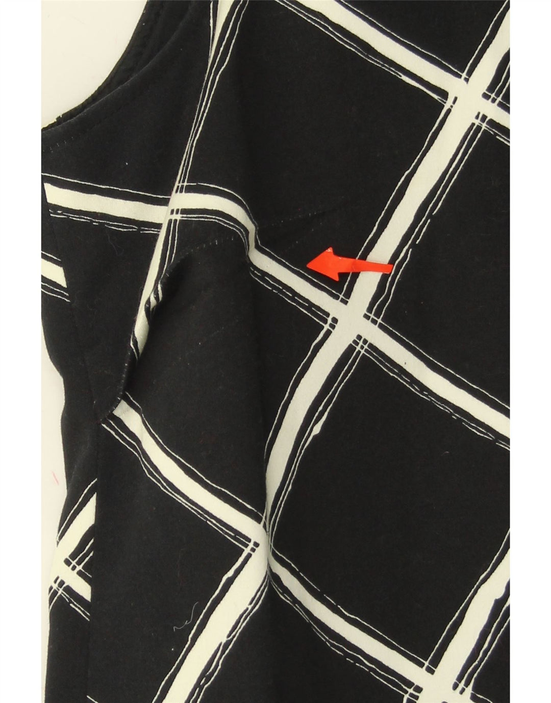 MICHAEL KORS Womens Sleeveless Basic Dress US 4 Small Black Check Cotton Vintage Michael Kors and Second-Hand Michael Kors from Messina Hembry 
