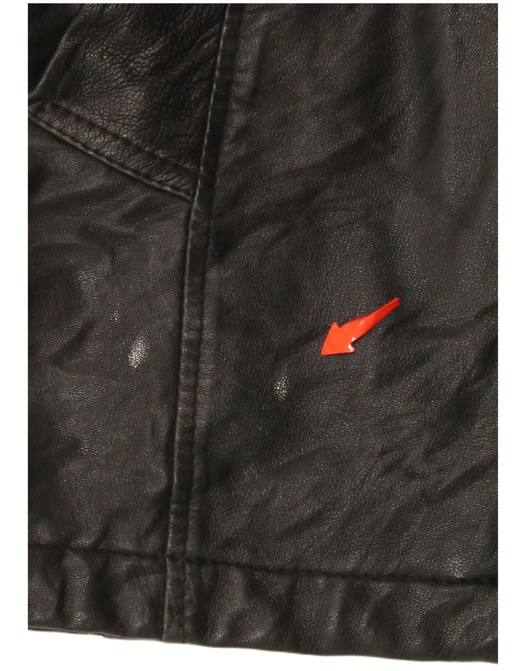 VINTAGE Herre Læderjakke UK 38 Medium Sort