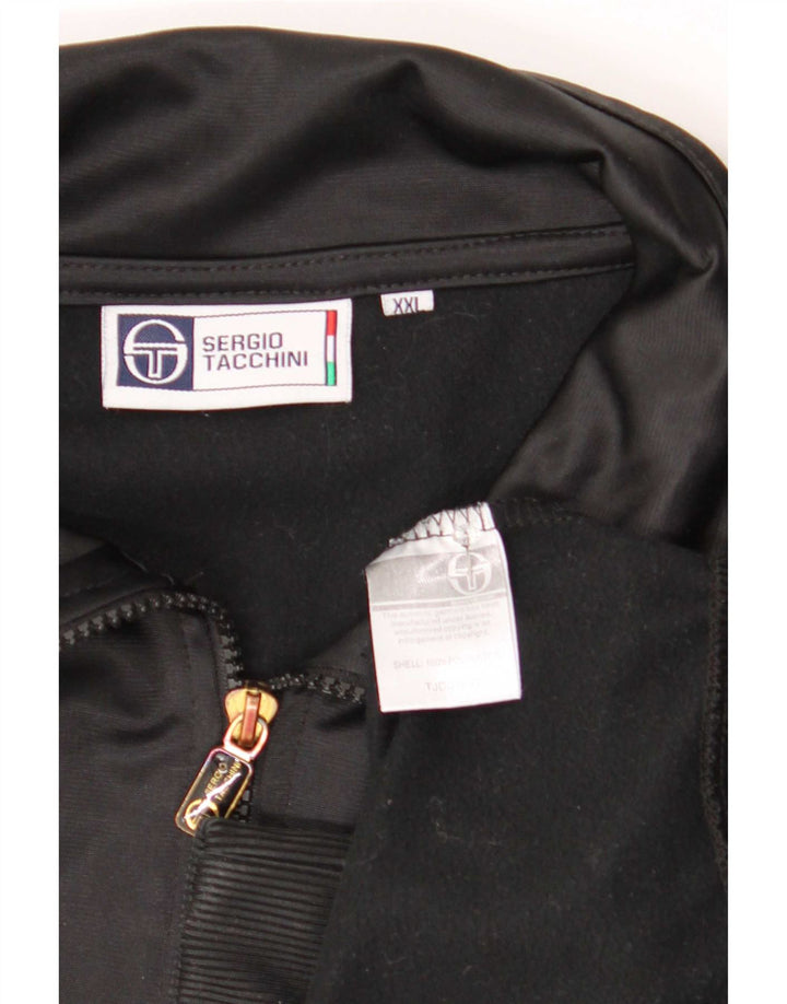 Sergio Tacchini Herre træningsdragt topjakke 2XL sort polyester