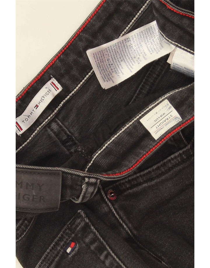 Tommy Hilfiger Dame Straight Jeans W28 L32 Sort Bomuld