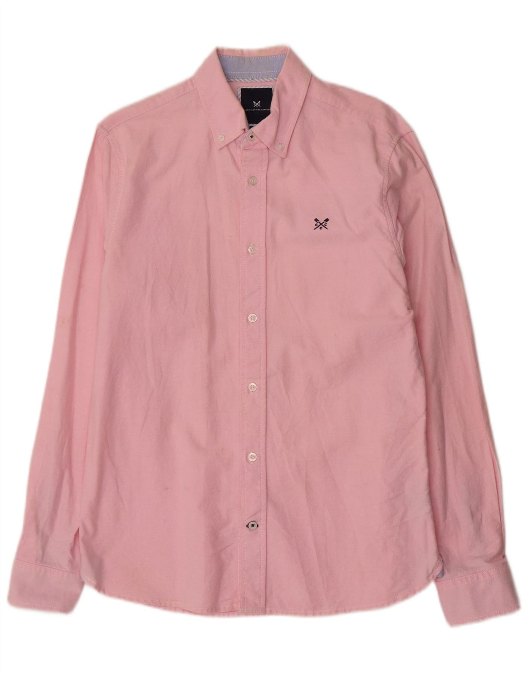 Crew Clothing Herre Slim Fit Shirt Lille Pink Bomuld