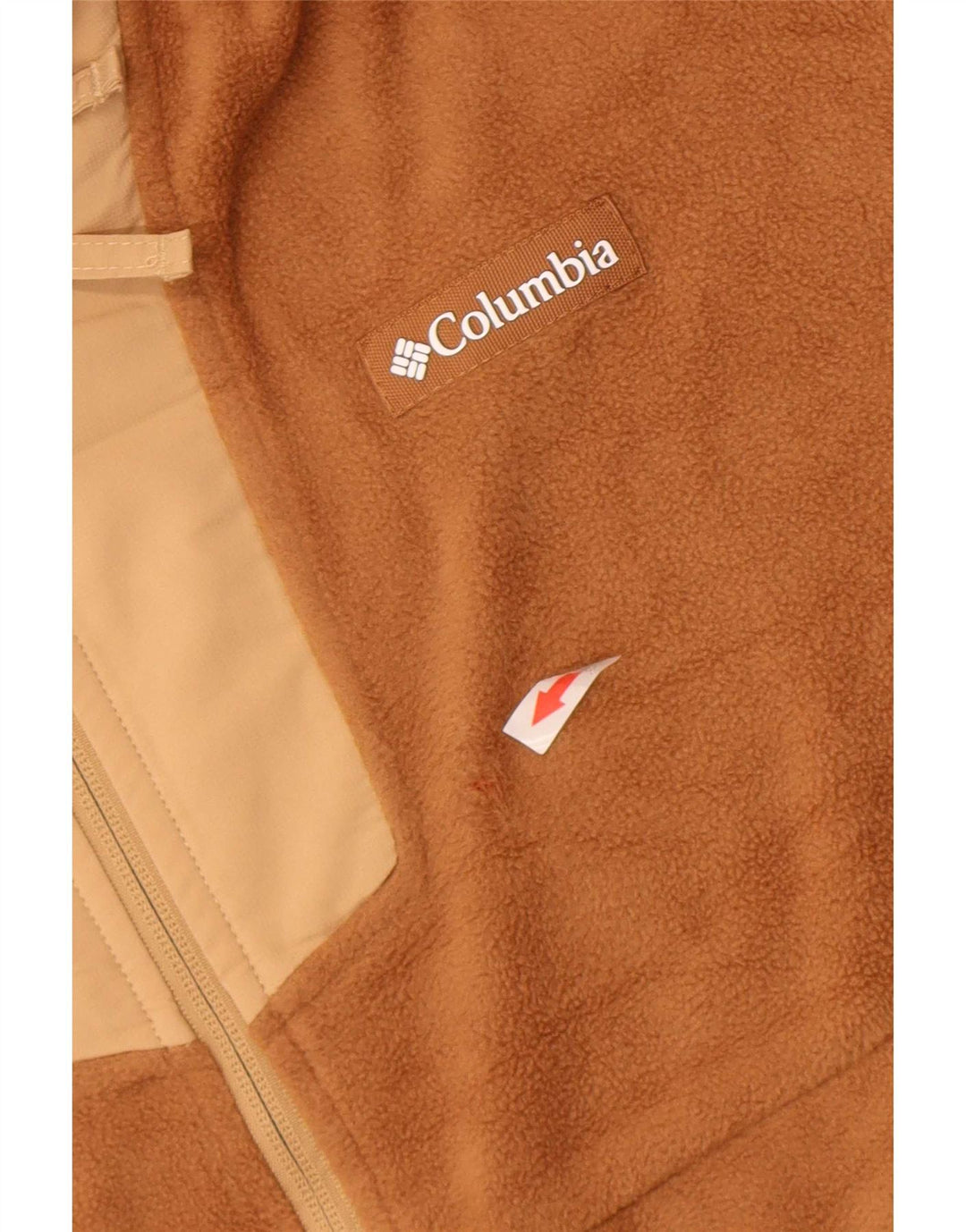 Columbia Herre lynlås hals Fleece Jumper Medium Brun Colourblock Polyester