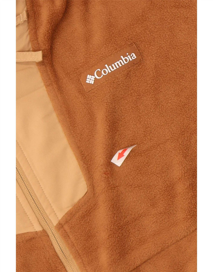 Columbia Herre lynlås hals Fleece Jumper Medium Brun Colourblock Polyester