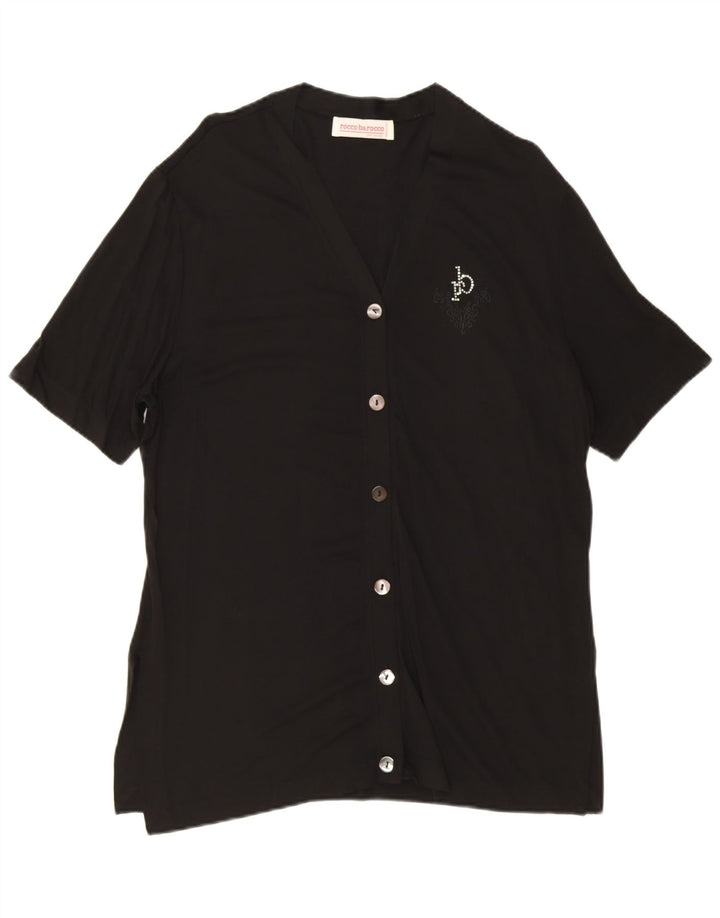 Roccobarocco Damebluse Top IT 48 XL Sort Rayon