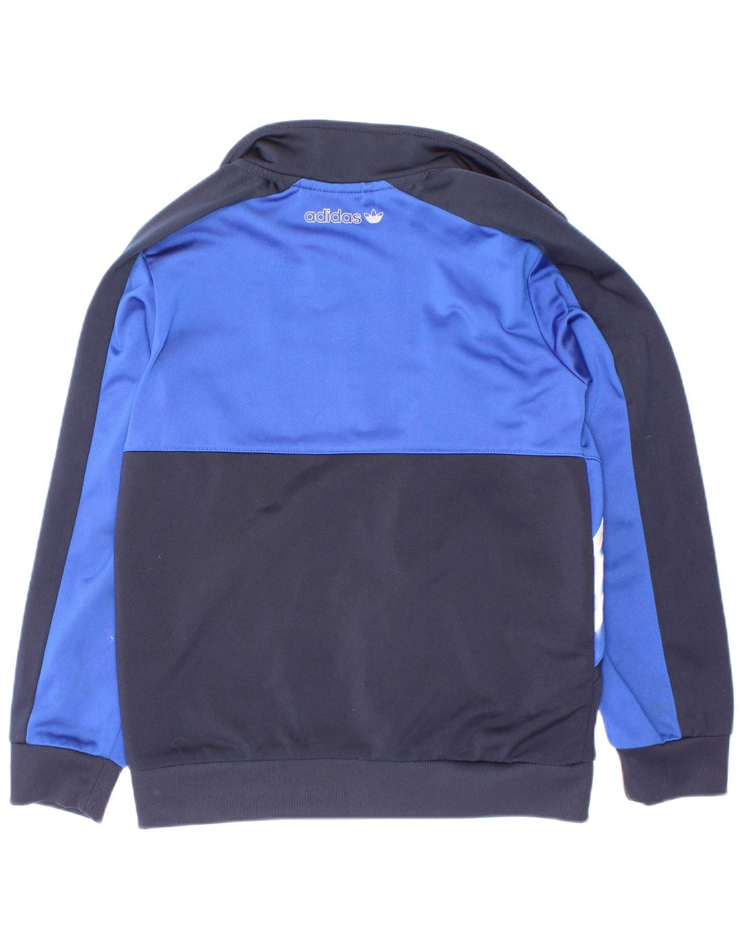 Adidas Boys Primegreen Tracksuit Topjakke 7-8 år Blå Colourblock
