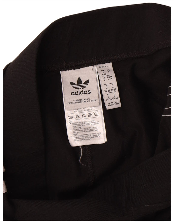 Adidas Dame Leggings UK 8/10 Small Black Bomuld
