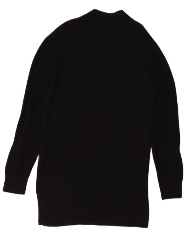 Marks & Spencer Womens Open Cardigan Sweater UK 8 Small Black Viscose