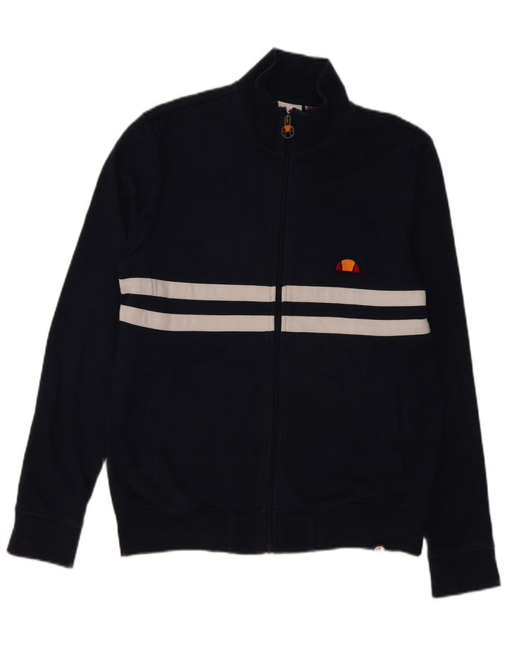 Ellesse Herre træningsdragt Topjakke Small Navy Blue Colourblock Bomuld
