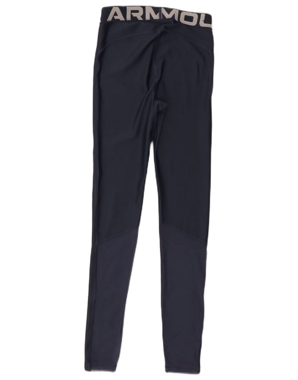 Under Armour Grafiske Leggings til kvinder UK 4 XS Blå Polyester