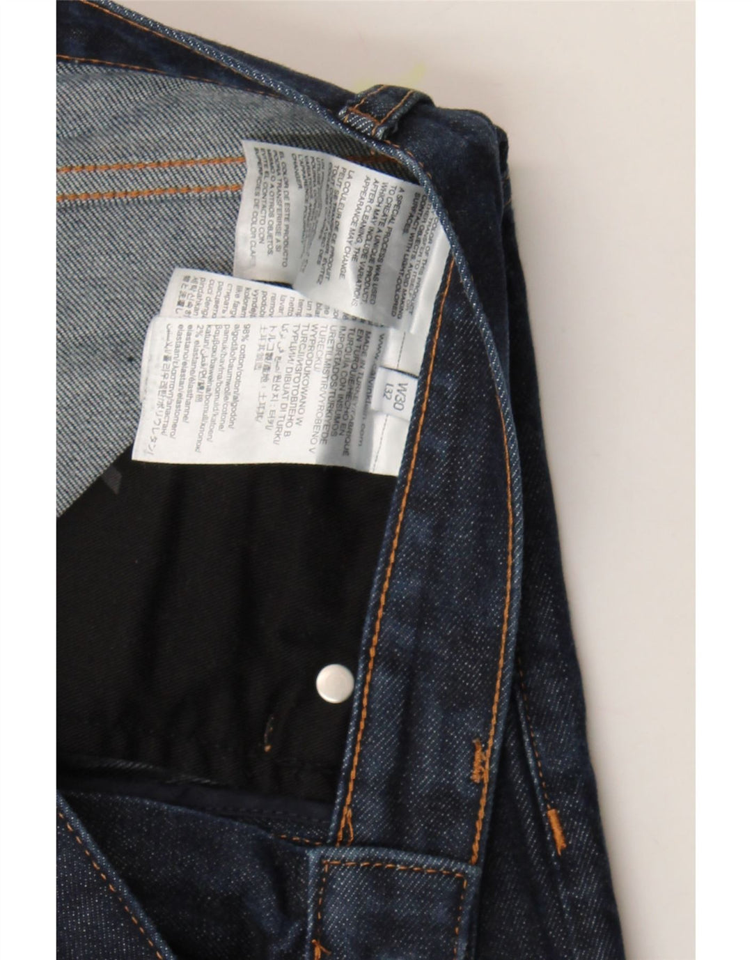 CALVIN KLEIN Mens Slim Jeans W30 L32 Blue Cotton Vintage Calvin Klein and Second-Hand Calvin Klein from Messina Hembry 