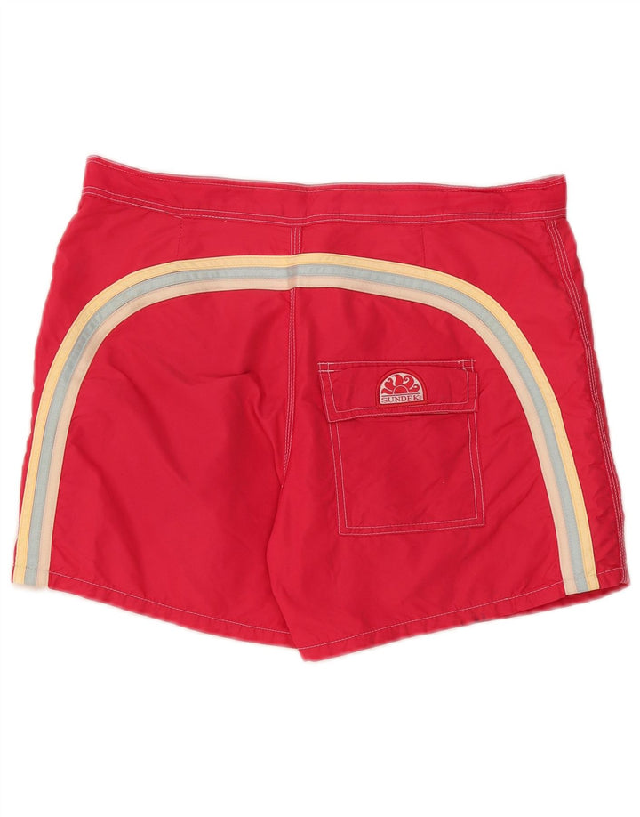 Sundek Herre badeshorts Medium Rød Nylon