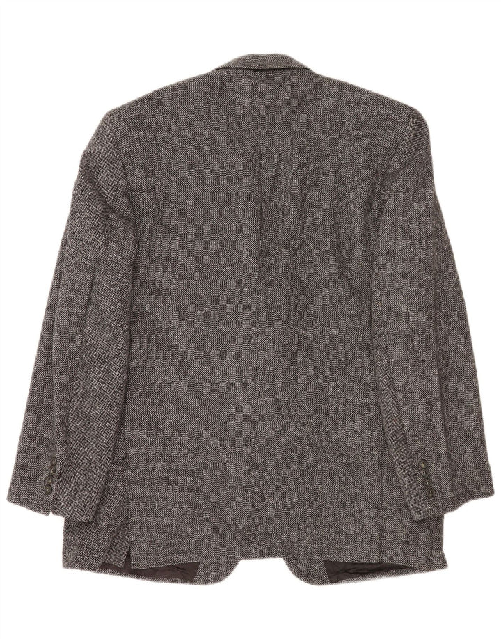 Burberry Herre 2-knaps blazerjakke UK 40 Large Grey Flecked Wool