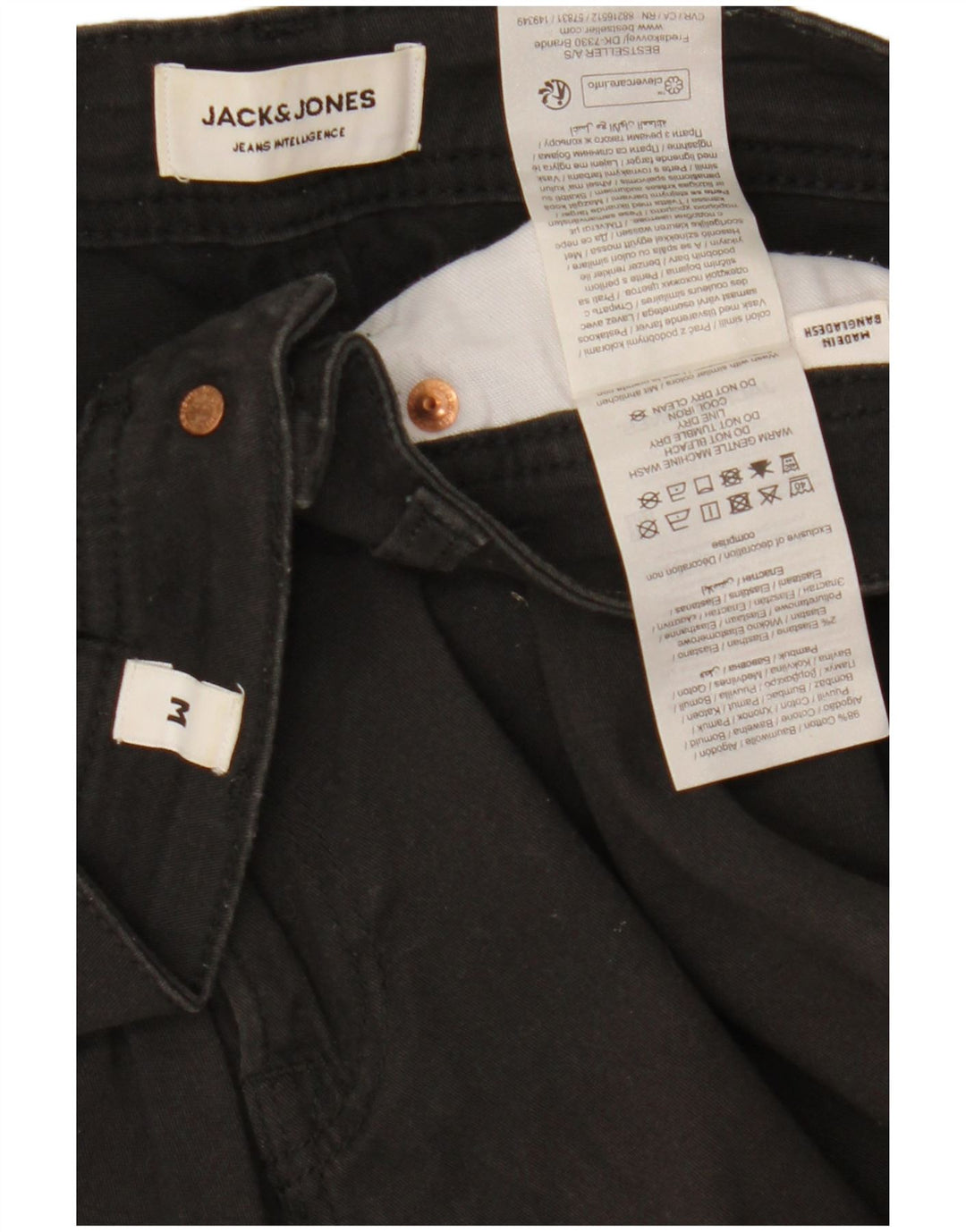 Jack & Jones Herre Regular Casual Shorts Medium W32 Sort Bomuld