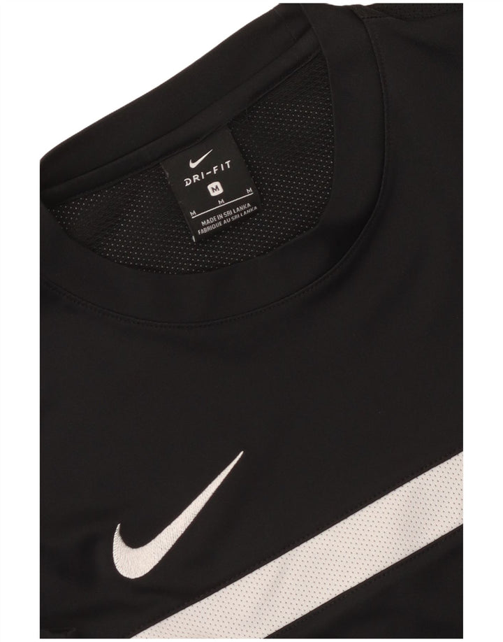 Nike Herre Dri Fit T-shirt Top Medium Sort Colourblock
