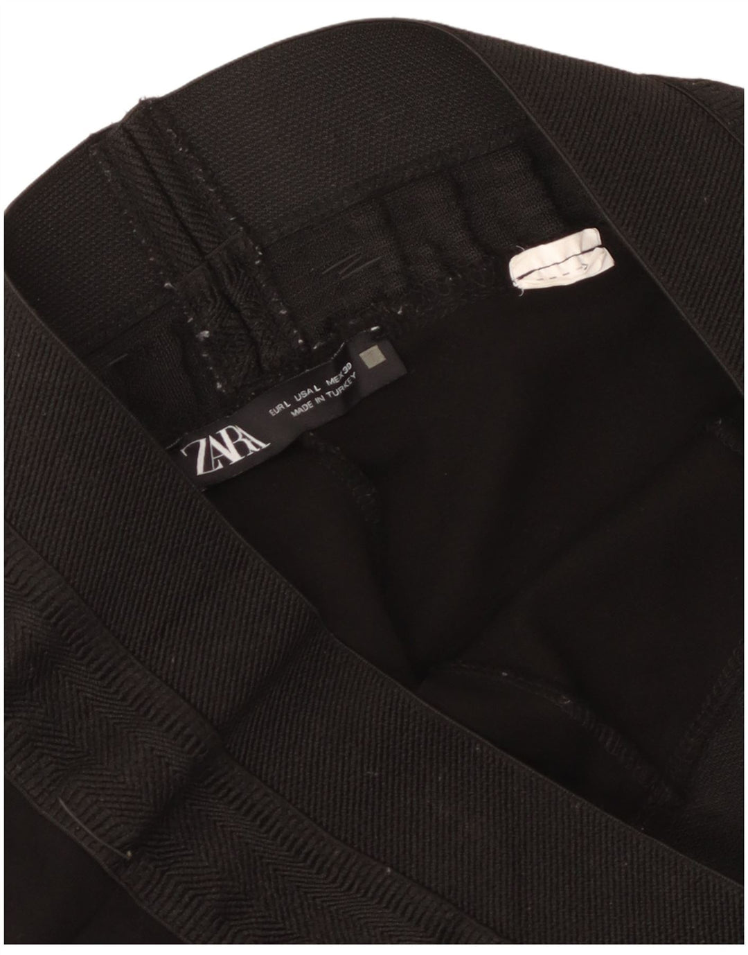 Zara Womens Crop Leggings UK 14 Large Black