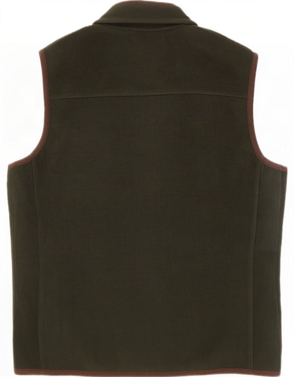 Luca D'altieri Herre Fleece Gilet IT 54 2XL Khaki Polyester