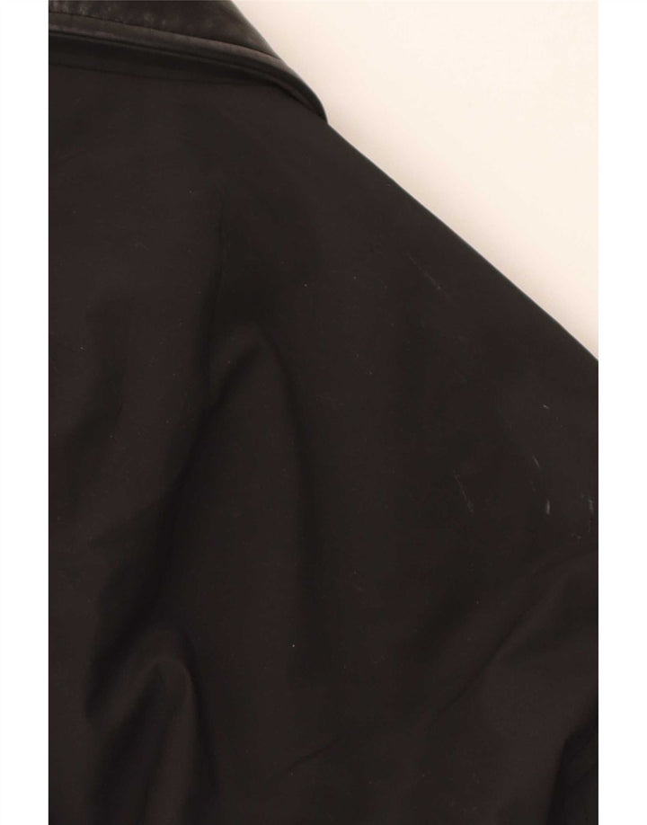 Hugo Boss Herre Overfrakke EU 52 XL Sort Polychlorid