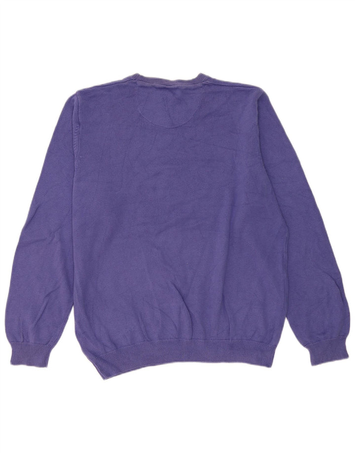 Marks & Spencer Herre Regular Fit Jumper Sweater med rund hals Stor lilla