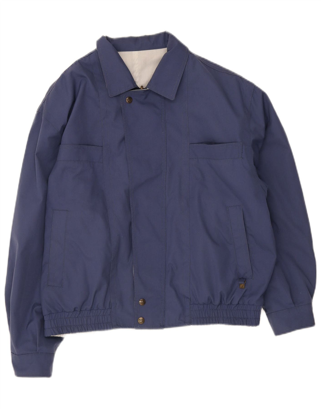 Vintage Bomberjakke til mænd UK 38 Medium Navy Blue