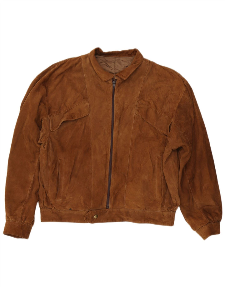 Vintage herre ruskindsjakke IT 48 Medium Brun