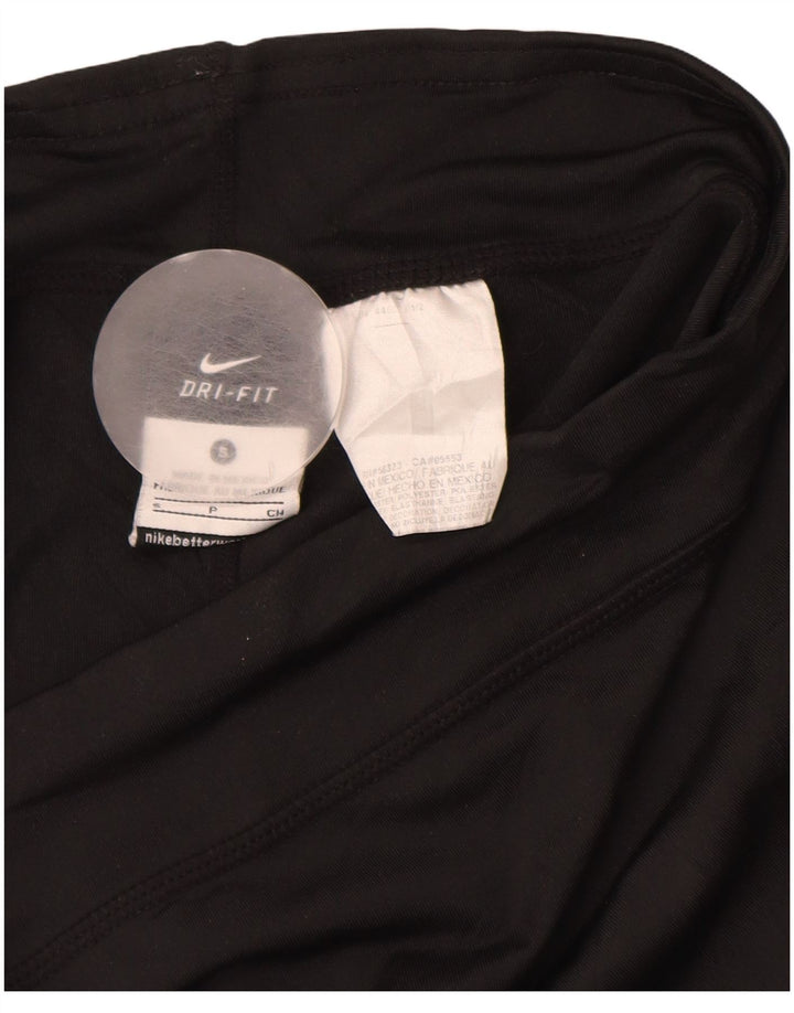 NIKE Dri Fit sportsshorts til kvinder UK 10 Lille sort polyester