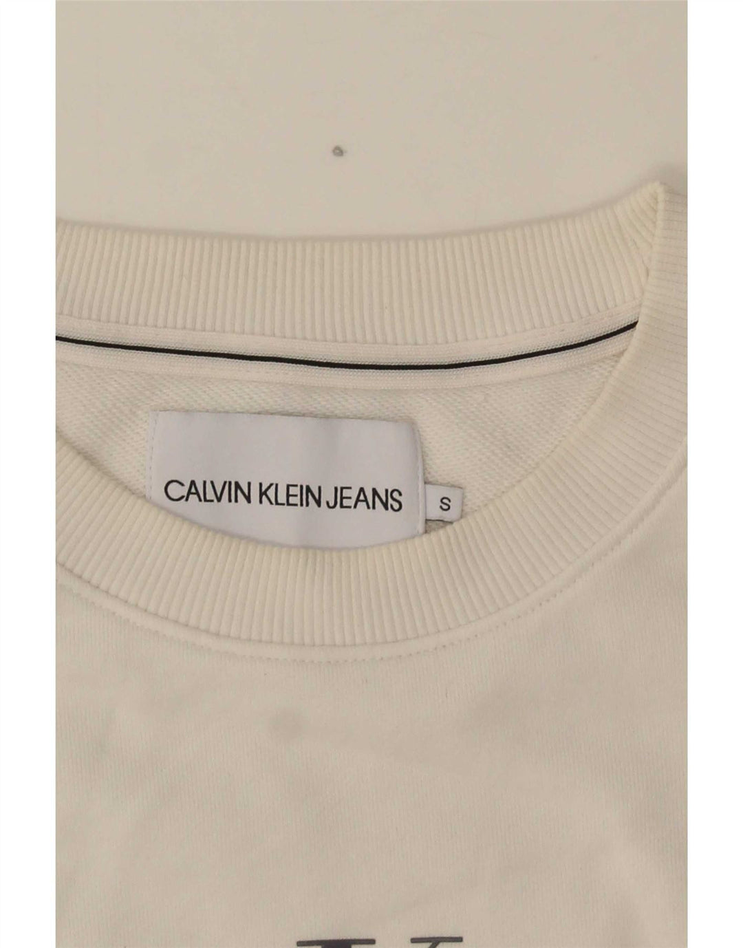 Calvin Klein Jeans Dame Sweatshirt Jumper UK 10 Small Multicolor