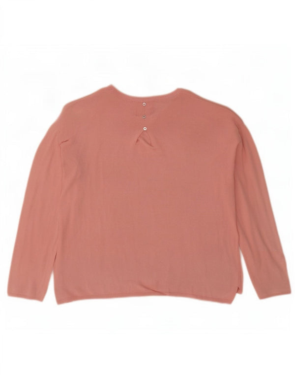 Zara Girls Relaxed Fit Boat Neck Jumper Sweater 13-14 år Pink