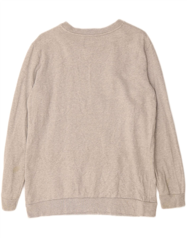 Calvin Klein Jeans Dame Sweatshirt Jumper UK 14 Medium Grey Flecked