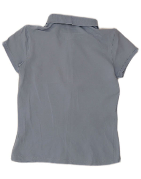 US Polo Assn Dame Polo Shirt UK 8 Small Blue Cotton