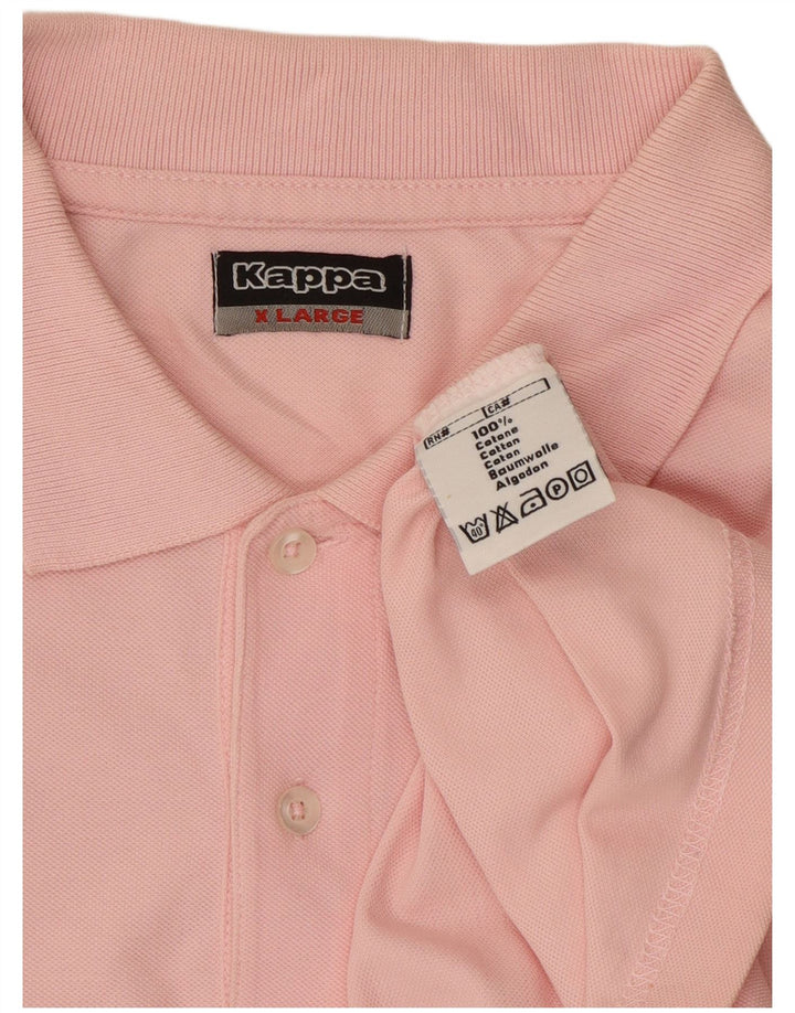 Kappa herre poloshirt XL Pink bomuld