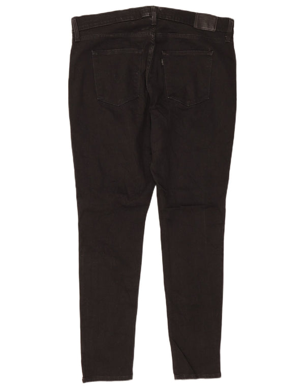 Levi's Womens 310 High Waist Shaping Skinny Jeans US 16 2XL W34 L30 Black