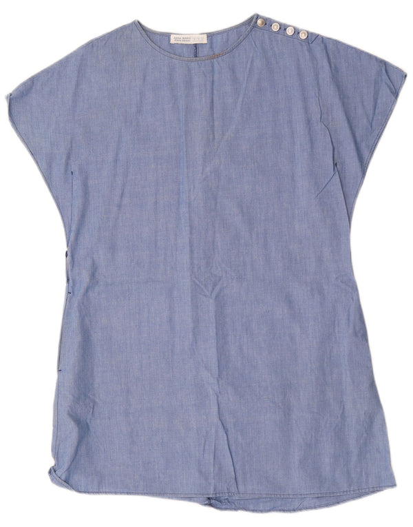 Zara teltkjole til kvinder UK 14 Mellemblå bomuld