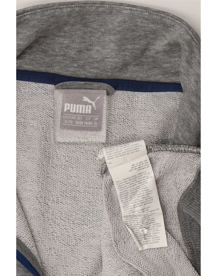 Puma Træningsdragt til mænd Topjakke XL Grå Flecked Bomuld