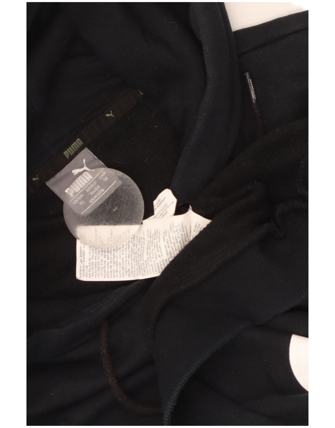 Puma Herre grafisk hættetrøje XL sort bomuld