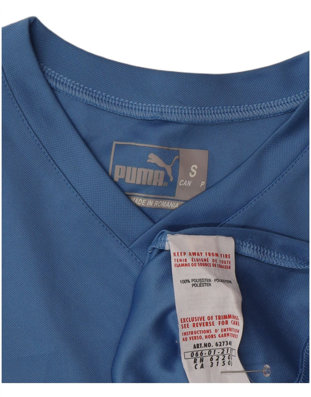 PUMA T-shirt top lille blå polyester til mænd
