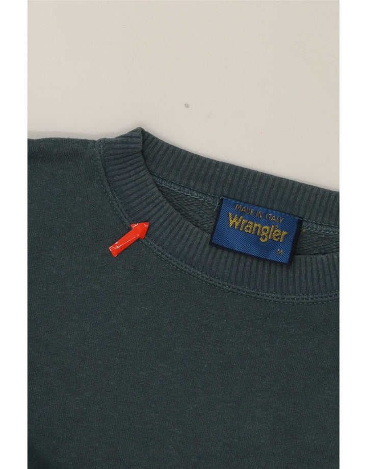 WRANGLER Mens Sweatshirt Jumper Medium Grey Colourblock Vintage Wrangler and Second-Hand Wrangler from Messina Hembry 