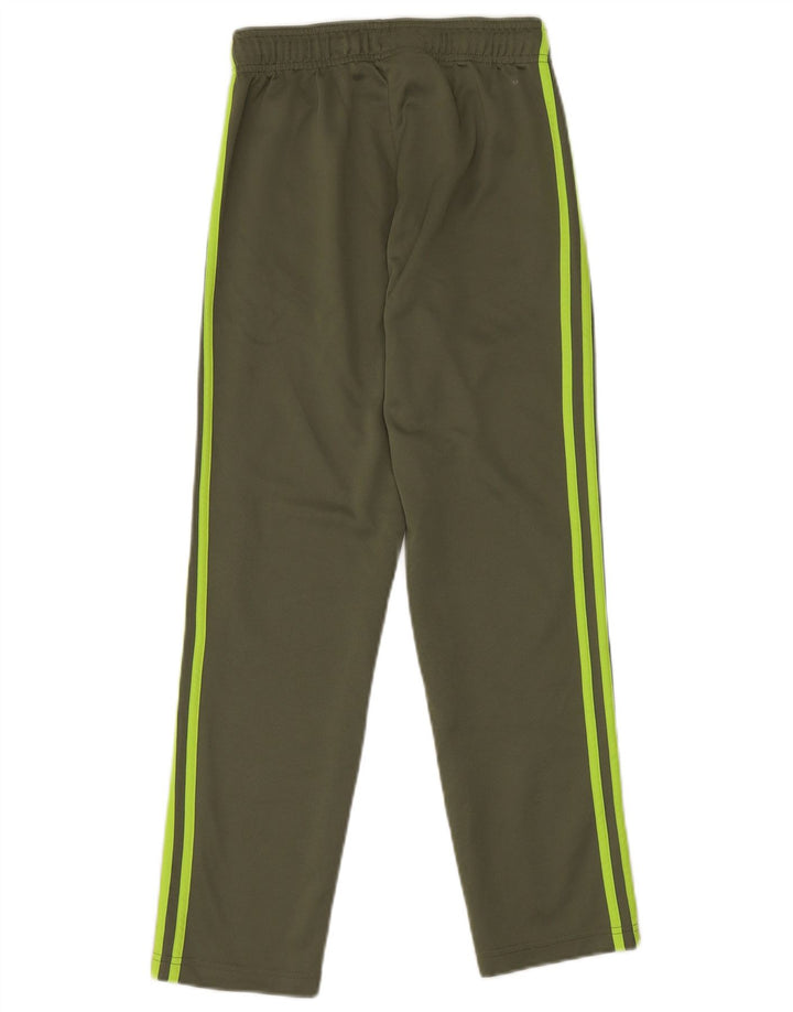 ADIDAS Boys Climalite træningsdragt bukser 11-12 år Khaki Polyester