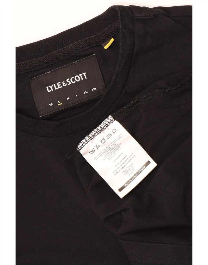 Lyle & Scott Herre T-shirt Top Lille sort bomuld