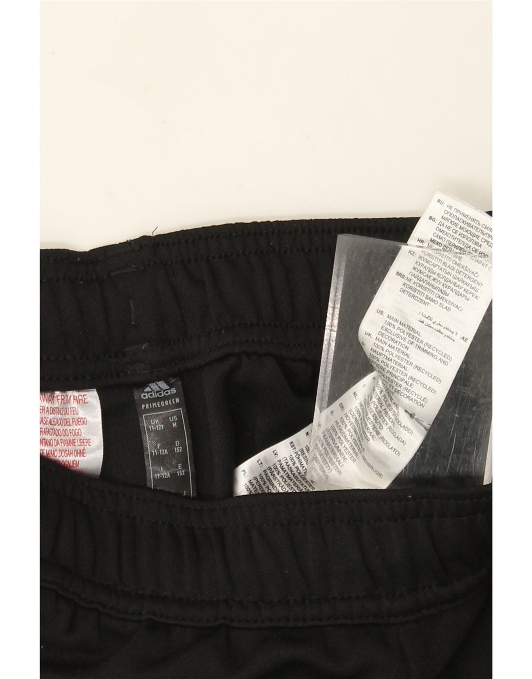 Adidas Boys Aeroready Tracksuit Bukser 11-12 år Sort Polyester