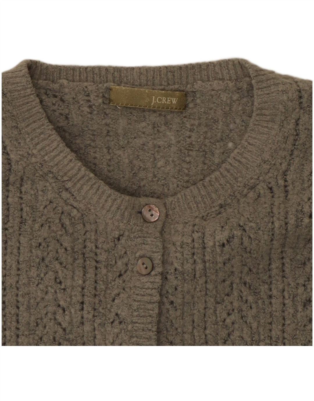 J. CREW Dame cardigan sweater UK 12 Medium Grey