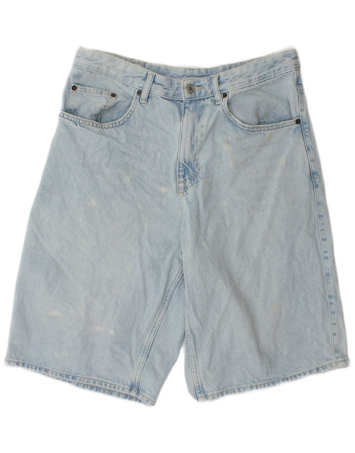 Zara Herre Denim Shorts EU 42 Large W32 Blå Bomuld