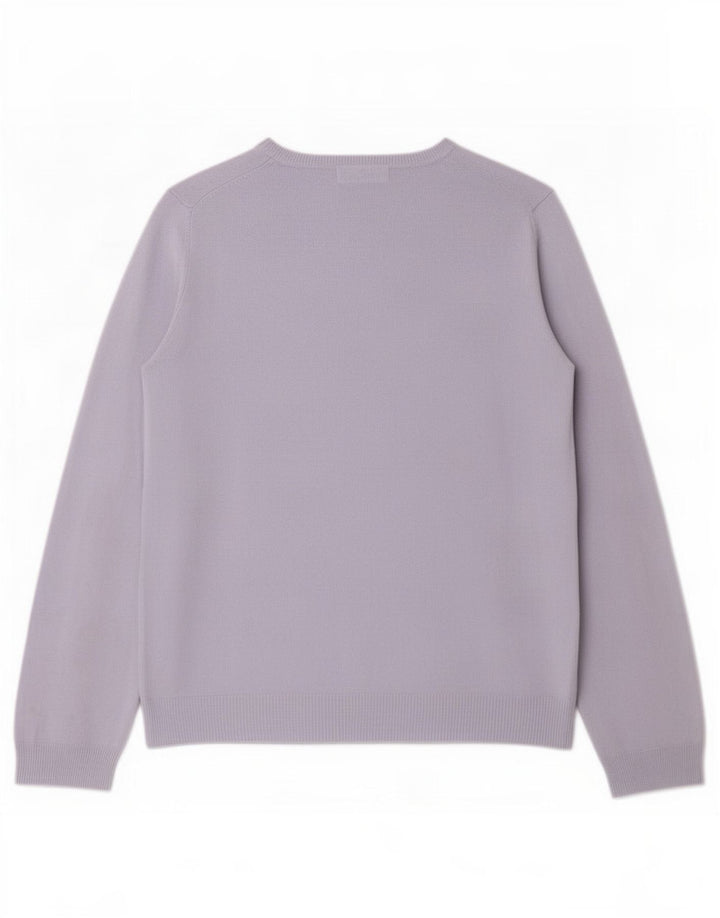 Marks & Spencer Dame Oversized Button Neck sweater UK 8 Small Blue