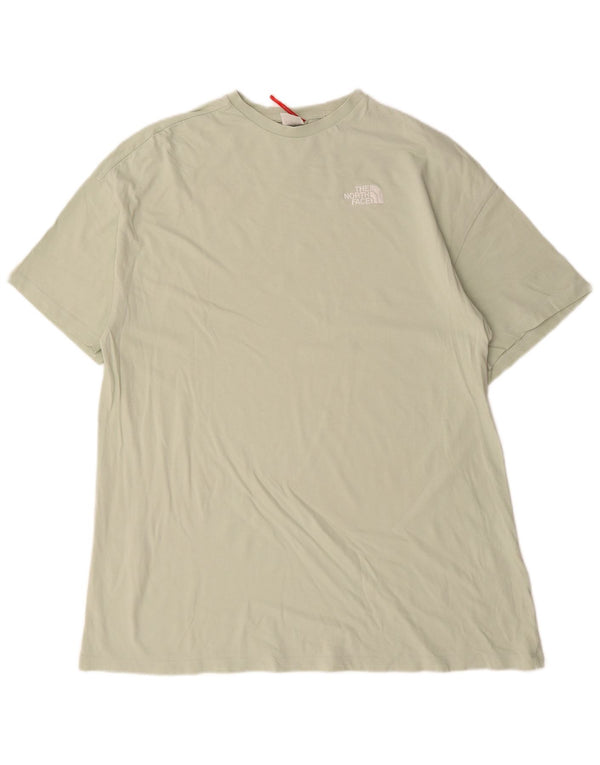 The North Face Kvinders Oversized T-Shirt Kjole UK 14 Medium Grøn Bomuld
